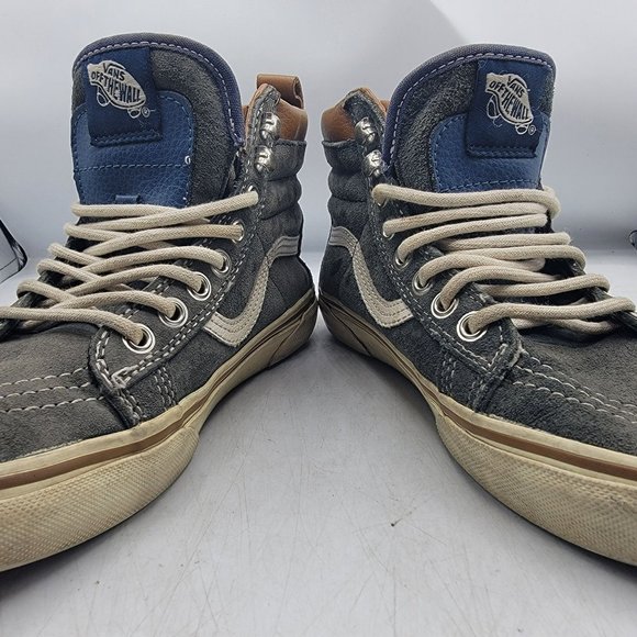 Vans Sk8 Hi Womens 6.5 Blue Sneaker Shoes Casual Outdoors Comfort Warm - Picture 3 of 14